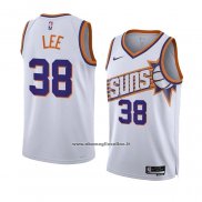 Maglia Phoenix Suns Saben Lee #38 Association 2023-24 Bianco