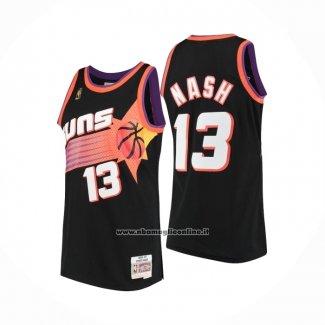 Maglia Phoenix Suns Steve Nash No 13 Mitchell & Ness 1996-97 Nero