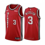 Maglia Portland Trail Blazers C.j. Mccollum NO 3 Classic 2019-20 Rosso