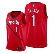 Maglia Portland Trail Blazers Evan Turner NO 1 Earned 2019 Rosso