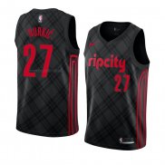 Maglia Portland Trail Blazers Jusuf Nurkic NO 27 Citta 2018 Nero