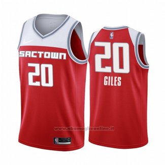 Maglia Sacramento Kings Harry Giles NO 20 Citta Edition Rosso