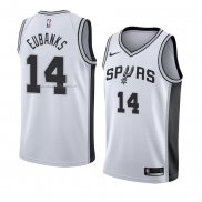 Maglia San Antonio Spurs Drew Eubanks NO 14 Association 2018 Bianco