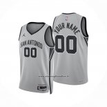 Maglia San Antonio Spurs Personalizzate Statement 2025-26 Grigio