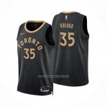 Maglia Toronto Raptors Christian Koloko #35 Citta 2022-23 Nero