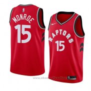 Maglia Toronto Raptors Greg Monroe NO 15 Icon 2018 Rosso