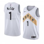 Maglia Toronto Raptors Patrick McCaw NO 1 Citta 2018 Bianco