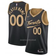 Maglia Toronto Raptors Personalizzate Citta 2020-21 Nero