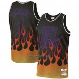 Maglia Toronto Raptors Tracy McGrady #1 Flames Nero