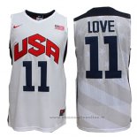 Maglia USA 2012 Kevin Love NO 11 Bianco