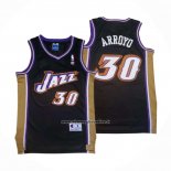 Maglia Utah Jazz Carlos Arroyo #30 Retro Nero