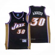 Maglia Utah Jazz Carlos Arroyo #30 Retro Nero