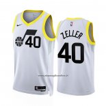 Maglia Utah Jazz Cody Zeller #40 Association 2022-23 Bianco