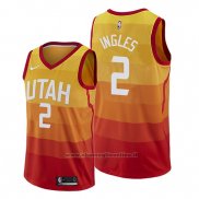 Maglia Utah Jazz Joe Ingles NO 2 Citta Edition Arancione