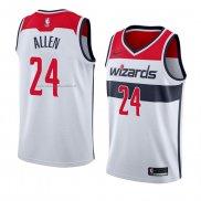 Maglia Washington Wizards Lavoy Allen NO 24 Association 2018 Bianco