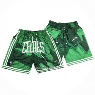 Pantaloncini Boston Celtics Just Don Verde2