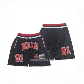 Pantaloncini Chicago Bulls Mitchell & Ness Just Don 1996-97 Nero