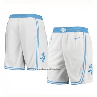 Pantaloncini Los Angeles Lakers Citta 2020-21 Bianco