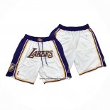 Pantaloncini Los Angeles Lakers Just Don Bianco