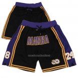 Pantaloncini Los Angeles Lakers Mamba Viola Nero