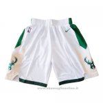 Pantaloncini Milwaukee Bucks 2019 Bianco