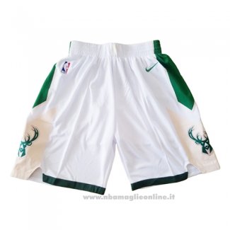 Pantaloncini Milwaukee Bucks 2019 Bianco