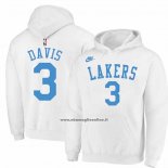 Felpa con Cappuccio Los Angeles Lakers Anthony Davis Classic 2022-23 Bianco