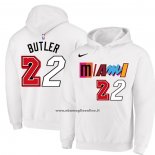 Felpa con Cappuccio Miami Heat Jimmy Butler Citta 2022-23 Bianco