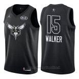 Maglia All Star 2018 Charlotte Hornets Kemba Walker NO 15 Nero