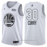 Maglia All Star 2018 Golden State Warriors Stephen Curry NO 30 Bianco