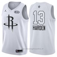 Maglia All Star 2018 Houston Rockets James Harden NO 13 Bianco
