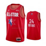 Maglia All Star 2020 Los Angeles Lakers Kobe Bryant NO 24 Rosso