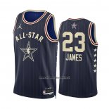 Maglia All Star 2024 Los Angeles Lakers LeBron James #23 Blu