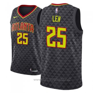 Maglia Atlanta Hawks Alex Len NO 25 Icon 2018 Nero