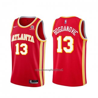 Maglia Atlanta Hawks Bogdan Bogdanovic #13 Icon 2020-21 Rosso