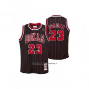 Maglia Bambino Chicago Bulls Michael Jordan No 23 Mitchell & Ness 1996-97 Nero