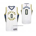 Maglia Bambino Indiana Pacers Tyrese Haliburton #0 Association 2022-23 Bianco