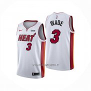 Maglia Bambino Miami Heat Dwyane Wade No 3 Association Bianco