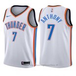 Maglia Bambino Oklahoma City Thunder Carmelo Anthony NO 7 Association 2017-18 Bianco