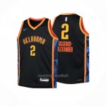 Maglia Bambino Oklahoma City Thunder Shai Gilgeous-Alexander #2 Citta 2024-25 Nero