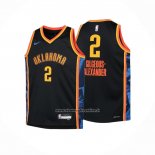 Maglia Bambino Oklahoma City Thunder Shai Gilgeous-Alexander #2 Citta 2024-25 Nero