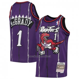 Maglia Bambino Toronto Raptors Tracy McGrady #1 Mitchell & Ness 1998-99 Viola