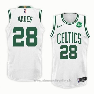 Maglia Boston Celtics Abdel Nader NO 28 Association 2018 Bianco