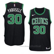 Maglia Boston Celtics Guerschon Yabusele NO 30 Statement 2018 Nero