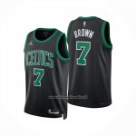 Maglia Boston Celtics Jaylen Brown No 7 Statement 2025-26 Nero  Maglia Boston Celtics Jaylen Brown No 7 Statement 2025-26 Nero