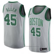 Maglia Boston Celtics Kadeem Allen NO 45 Citta 2018 Grigio