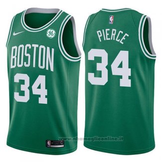 Maglia Boston Celtics Paul Pierce NO 34 Icon 2017-18 Verde