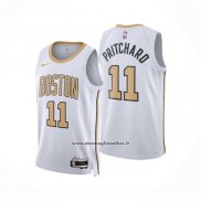 Maglia Boston Celtics Payton Pritchard No 11 Citta 2025-26 Bianco