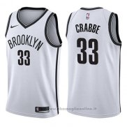 Maglia Brooklyn Nets Allen Crabbe NO 33 Association 2017-18 Bianco