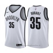 Maglia Brooklyn Nets Kevin Durant NO 35 Association 2019-20 Bianco